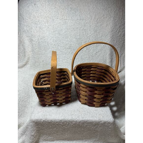 Set Of 2 Vintage Boyd’s Bears Star Spangled Americana Baskets # 65187 - Picture 5 of 7